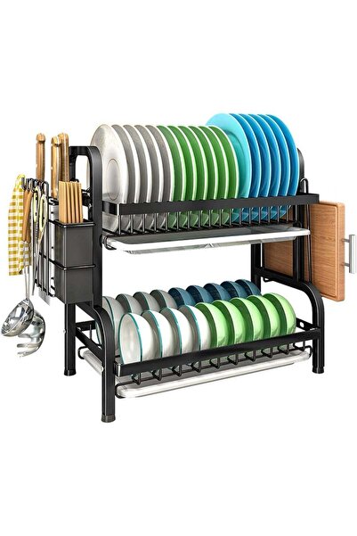 Generic 2-Tier Over Sink Dish Drying Rack – Adjustable Kitchen Dish Drainer w...
