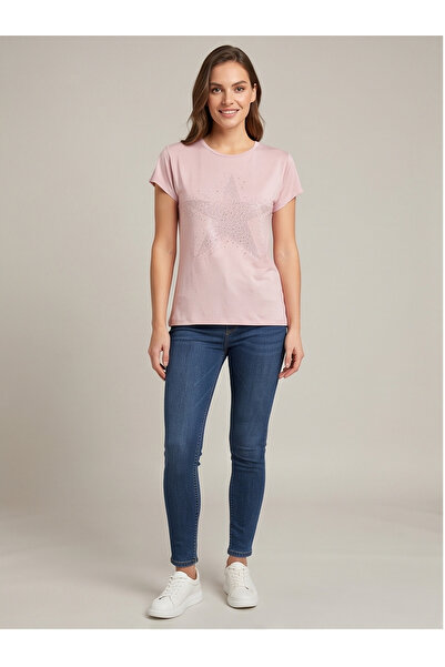 gökçesu Women's Viscose T-Shirt – Soft Textured Comfortable Fit