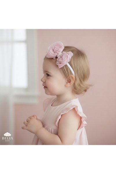 SweetMe KIZ ÇOCUK KURDELE İNCŞ DETAYLI TAÇ