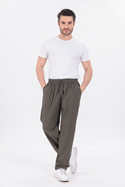 blayn jeans Black Trace Men's Hambez Linen Trousers
