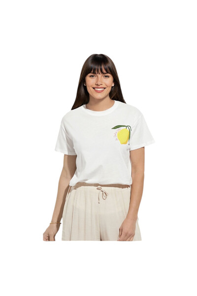 OEM Tricou dama, bej, imprimeu lamaie, masura S