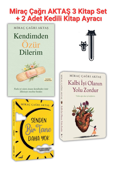 İndigo Kitap Kendimden Özür Dilerim + Kalbi İyi Olanın Yolu Zordur + Senden B...