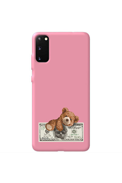 Other Samsung S20 Money Style Pink Colored Silicone TPU Θήκη