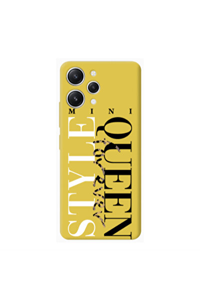 Other Xiaomi Redmi 12 Mini Quen Forever Yellow Colored Silicone TPU Θήκη