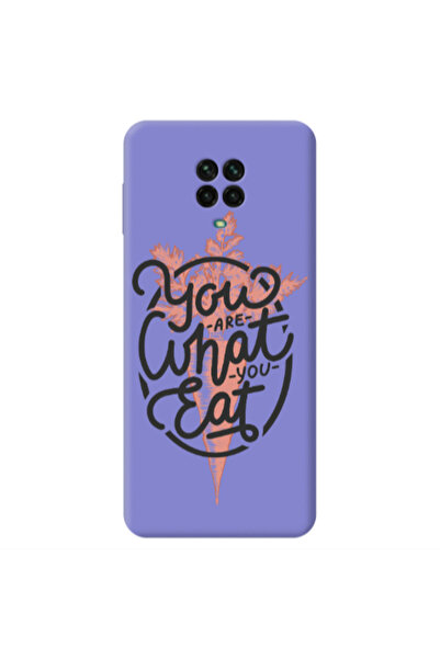 Other Xiaomi Redmi Note 9 Pro You are What You Eat Purple Colored Silicone TP...