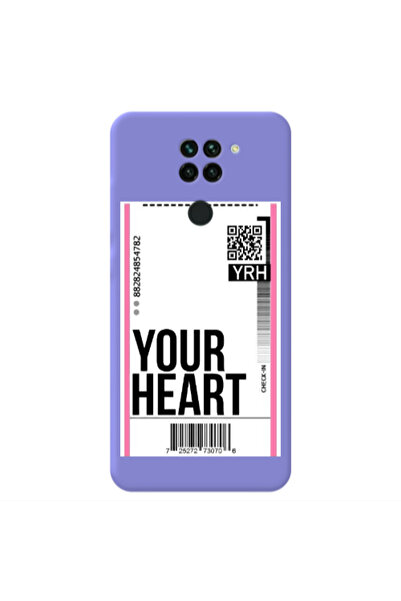 Other Xiaomi Redmi Note 9 Your Heart YRH Purple Colored Silicone TPU Θήκη