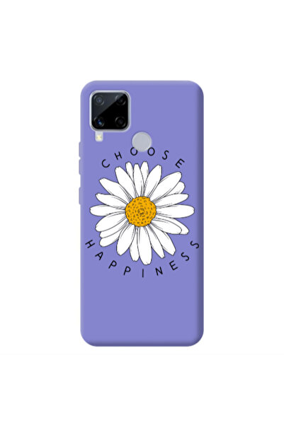 Other Realme C25 Chose Happines Purple Colored Silicone TPU Θήκη