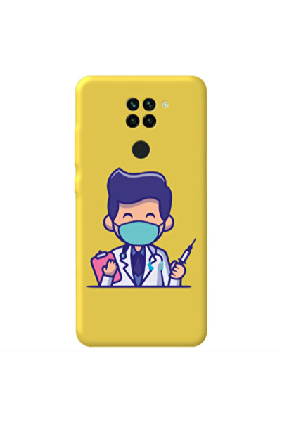 Other Xiaomi Redmi Note 9 Specialist Doctor Yellow Colored Silicone TPU Θήκη