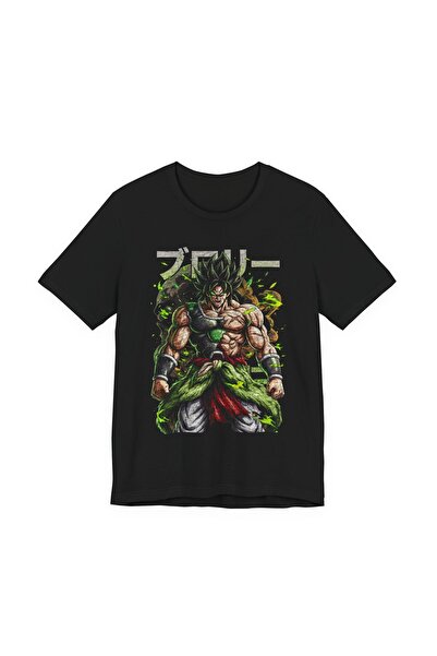 UstaPrint3D Broly Anime Tişört Dragon Ball Z Tasarım %100 Pamuk DTF Baskılı O...