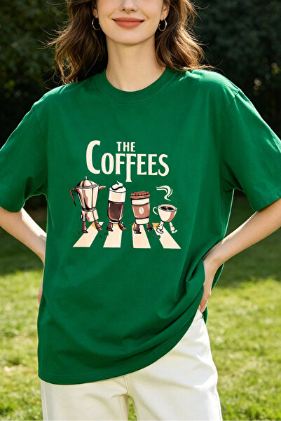 Fleck Womens T Shirts The Coffees Coffee Cup Moka Pot Cartoon Print Casual Lo...