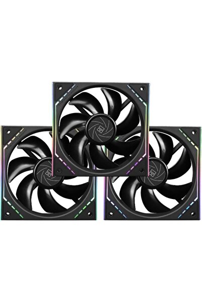 ThermalRight TL-M12 Set de 3 ventilatoare ARGB PWM de 120mm, 1500 RPM, Negru