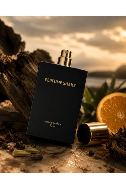 PERFUME SHAKE Men's Woody Spicy Eau de Parfum 50ml, Orange Vetiver Cedar, Long Lasting Earthy Fragrance for Men