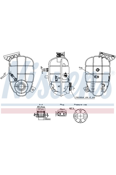 Nissens Vas de Expansiune Racire BMW 2/3/3 Gran Turismo/3 Touring/4/4 Gran