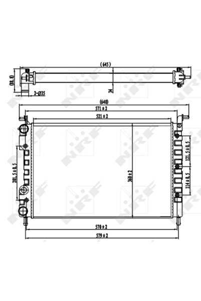 NRF Radiator Racire Motor FIAT PALIO/SIENA/STRADA pick-up