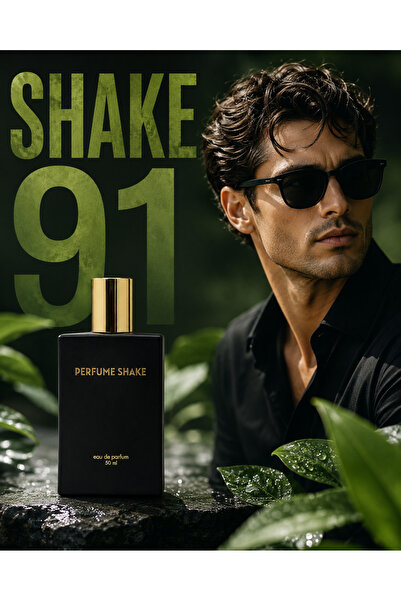 PERFUME SHAKE عطر رجالي أخضر منعش 50 مل، برائحة النعناع والتفاح الأخضر والخشب...