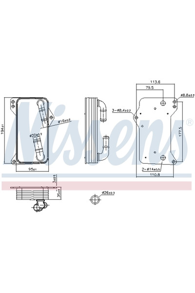 Nissens Radiator Racire Ulei Cutie de Viteze Automata AUDI A1/A3/Q2/Q3/TT CUP...