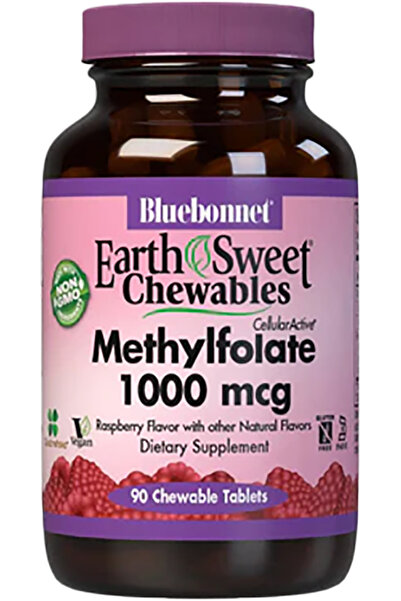 Bluebonnet Methylfolate 1000 mcg 90 Chewable Tablets