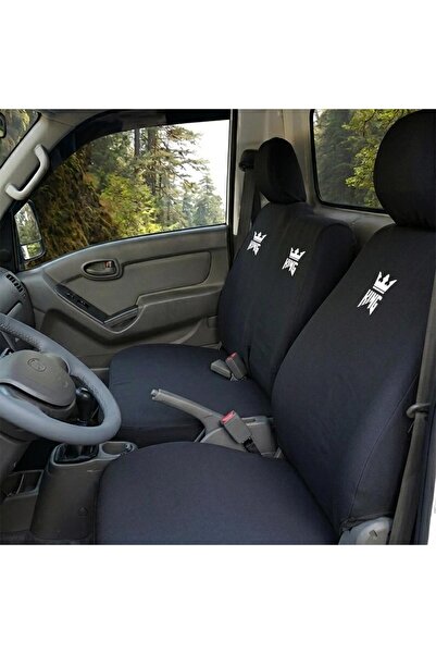 Antwax Hyundai H100 Siyah Penye Oto Koltuk Kılıfı - King Baskılı