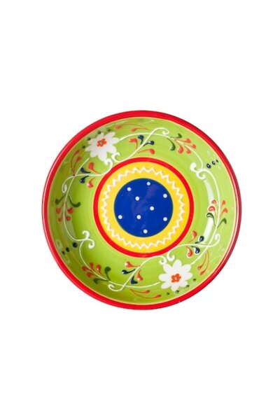 Cosy & Trendy Farfurie adâncă verde/multicoloră din ceramică Ø15 cm Sombrero ...