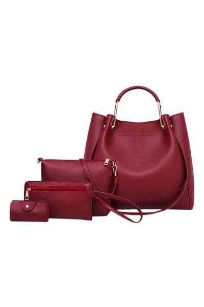 Generic 4-Piece Composite Bag Set Satchel Purses and Handbags for Women Shoul...