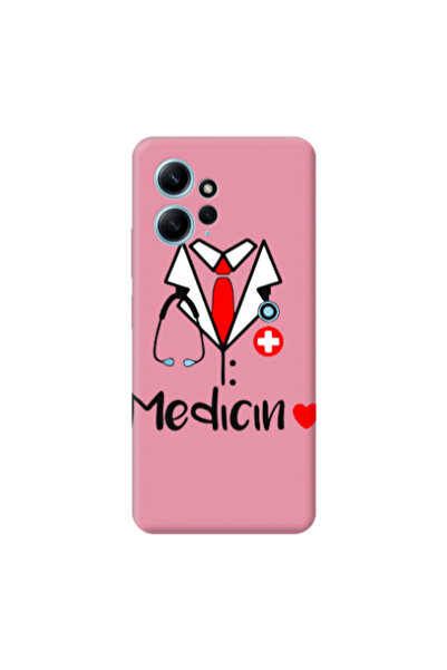 Other Xiaomi Redmi Note 12 4G Medicin Pink Colored Silicone TPU Θήκη