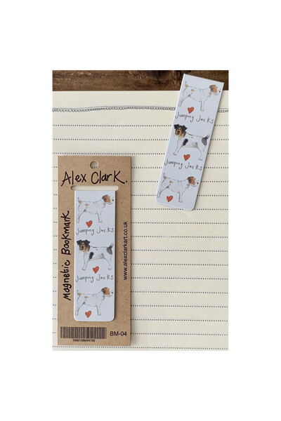 Alex Clark Semn de carte magnetic Jack Russell Terrier multicolor 0x5x12cm