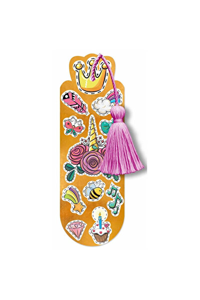 HENRY Semn de carte cu ciucure multicolor