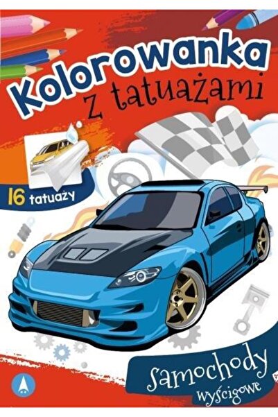 OEM Carte de colorat cu tatuaje. Mașini de curse, Editura Skrzat