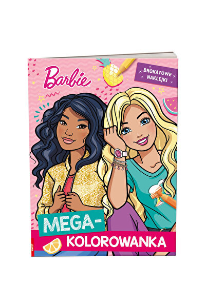 AMEET Cartea de colorat Barbie, AMEET, autocolante cu sclipici, perforata, mu...