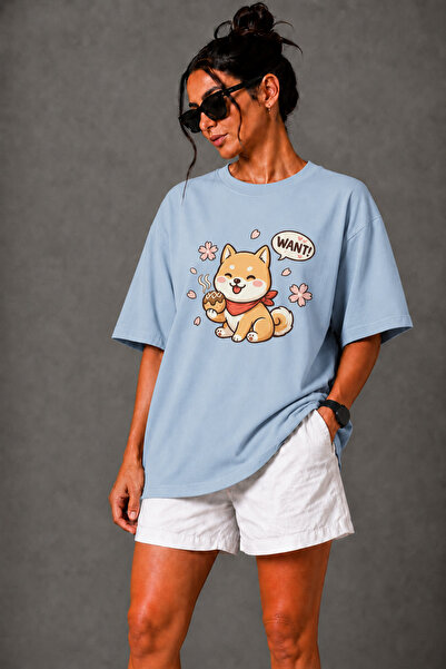 FECCY Premium Want Cat Theme Unisex Oversize Women's T-Shirt Cotton Oversize ...