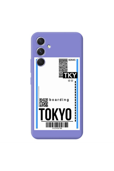 Other Samsung A36 Tokyo Boarding Purple Colored Silicone TPU Θήκη