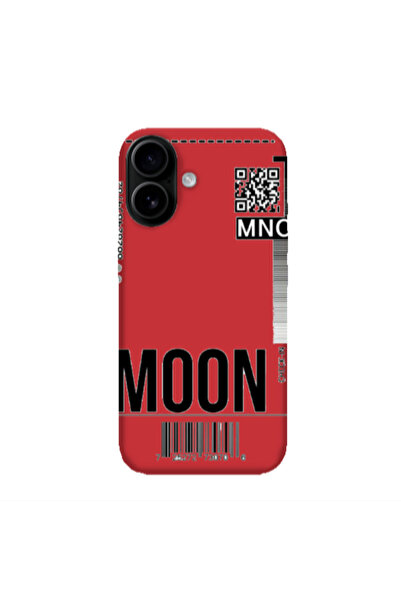 Other Apple Iphone 16 plus A ticket to the moon Red Colored Silicone TPU Θήκη