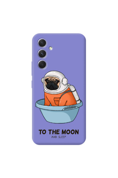 Other Samsung A36 To the moon Purple Colored Silicone TPU Θήκη