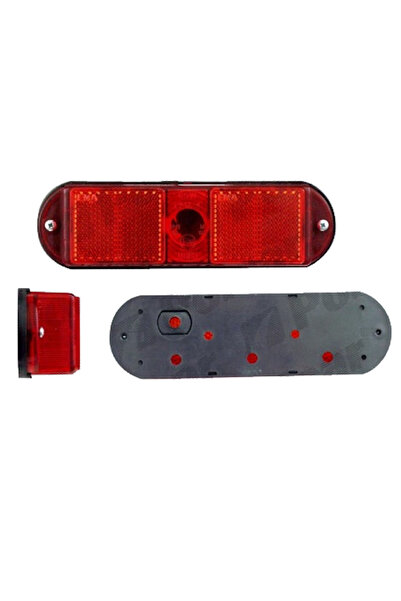 RapidAuto Lampa gabarit auto 12V/ 24V dreptunghiulara Rosie, 125x45x28mm , 1 ...