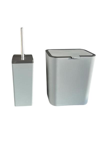 Ansan Flip 2-Piece Bathroom Set-Gray