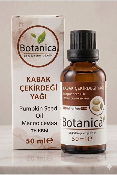 botanica 100% Pure Cold Pressed Pumpkin Seed Oil 50 ml – Zinc-Enriched Anti-H...