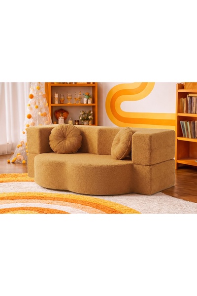 Vivense MUSE KATLANIR ÇOK AMAÇLI ÇİFT KİŞİLİK KOLTUK, HARDAL