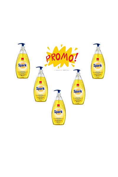 Sano Detergent vase cu pompita Spark Lamaie, 700 ml 5buc/set