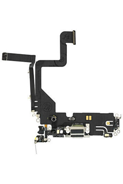 OEM Καλώδιο Flex με θύρα φόρτισης σε ασημί χρώμα για iPhone 14 Pro
