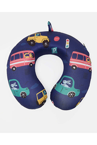 REDTAG Navy Kids Neck Pillow