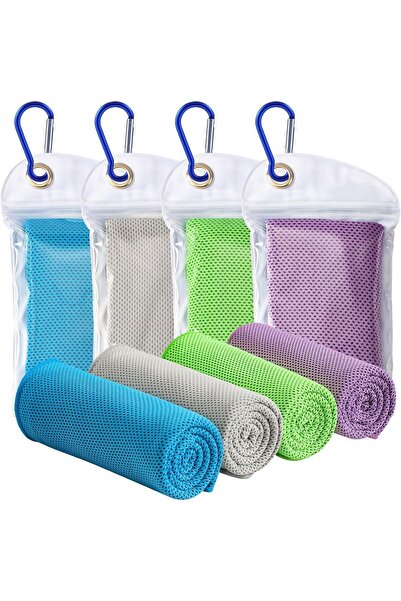 Arabest Towel,4 Pack Cooling Towel,40"x12",Microfiber Soft Breathable,for Nec...