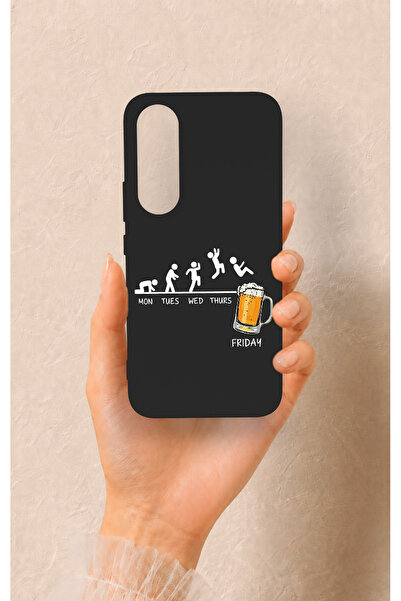 Vip Case Vivo V70 FE 5G Uyumlu Fun Day Friday Desenli Silikon Kılıf