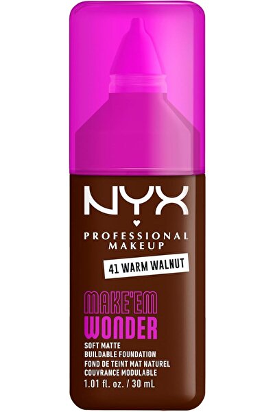 NYX Professional Makeup Make 'EM Wonder, 24H Soft Matte Foundation, Undetecta...