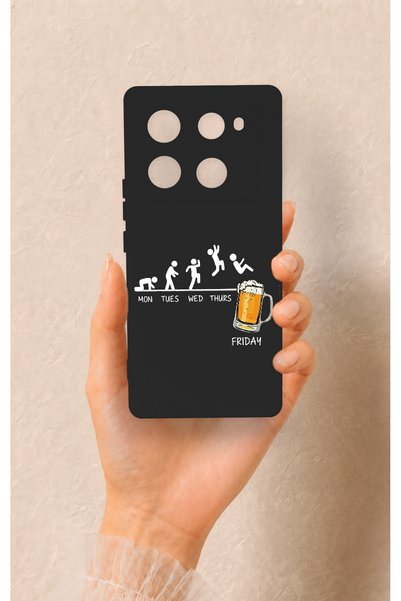 Vip Case حافظة سيليكون منقوشة متوافقة مع هاتف Infinix Note 40 Pro من Fun Day ...