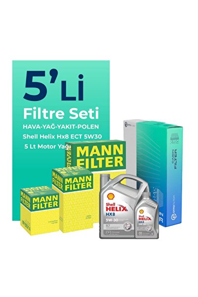 Mann-Filter Hyundai Accent Blue 1.6 Dizel Filtre Bakım Seti Shell Motor Yağlı...
