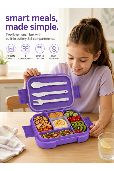 Yoawllty Trendy Matte Purple Double Layer 304 Food Grade Stainless Steel Leak...