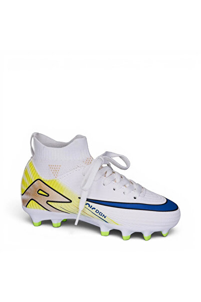 GÜLERSHOES Garantili Bilekli Çoraplı Dişli Çivili Çocuk Halı Saha Krampon 31-...
