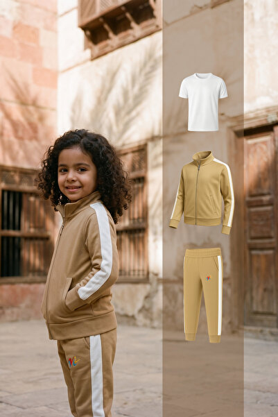 ihtizaz Girls Premium Three-Piece Kindergarten School Sports Uniform Set | So...