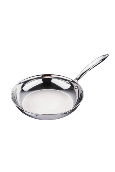 Arshia 30 cm Tri-Ply Stainless Steel Fry Pan | Induction Compatible Healthy F...