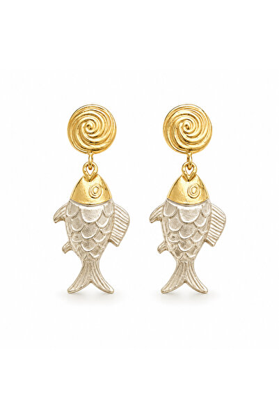 Venus Design Steel Fish Earrings